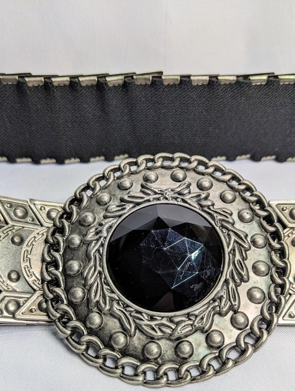 Stretch Belt Medallion Buckle, Metal Plates, Steampunk, Cosplay, Fantasy, Faire